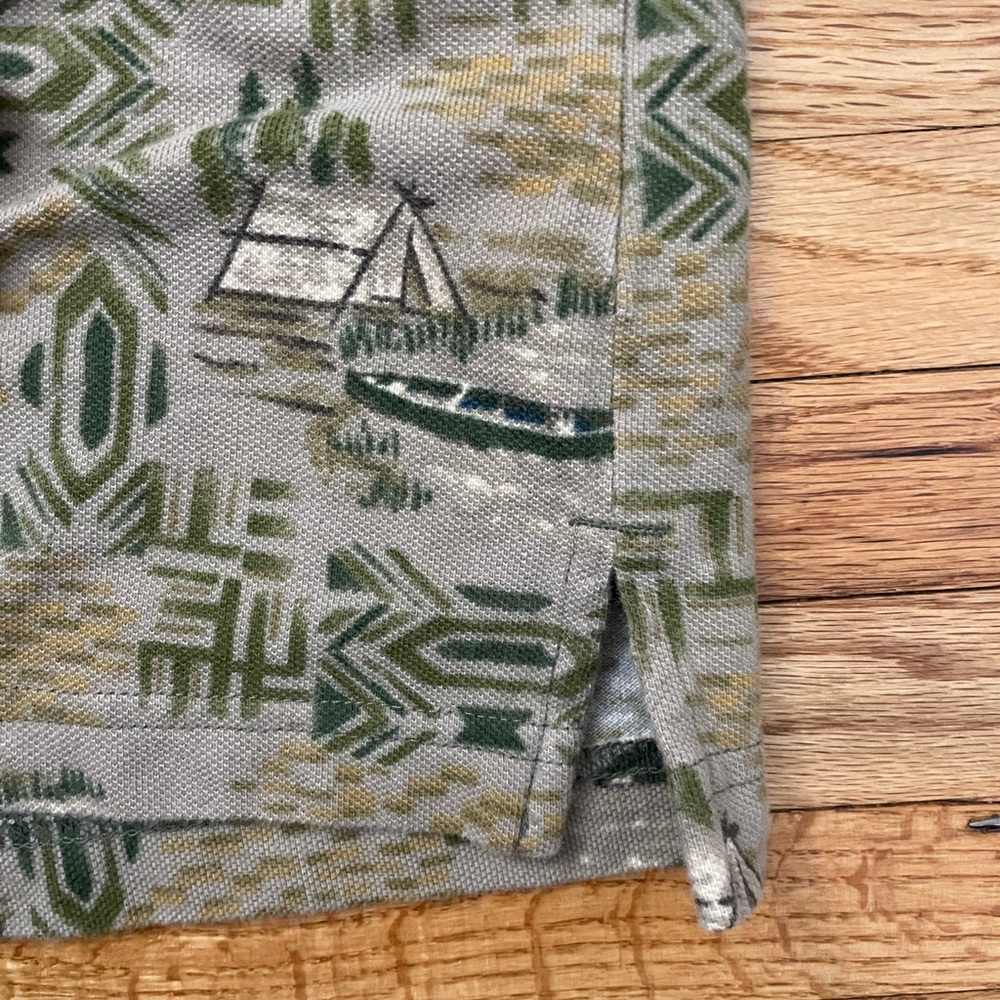 WOOLRICH Cotton Camping Theme Polo Shirt - Picture 7 of 12